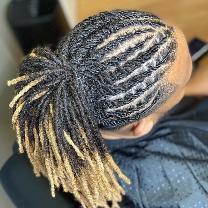 @thelocbaratl's ombre braids