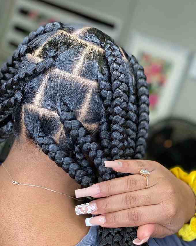 large black long knotless