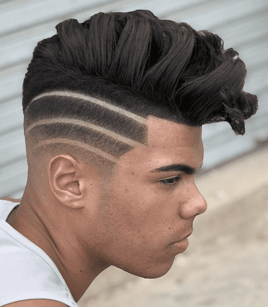 triple hard cool side line haircut design